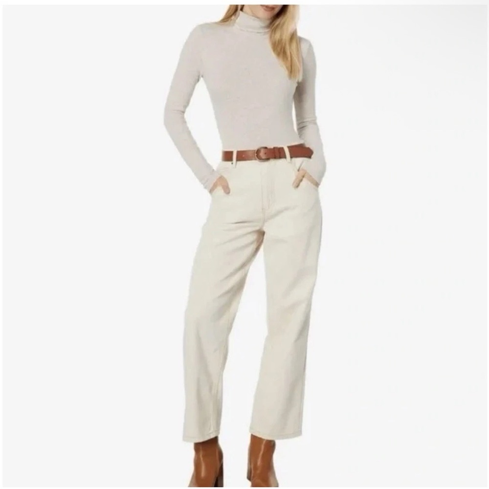 Blank NYC Straight Leg Cream Denim Jeans NWT Size 26